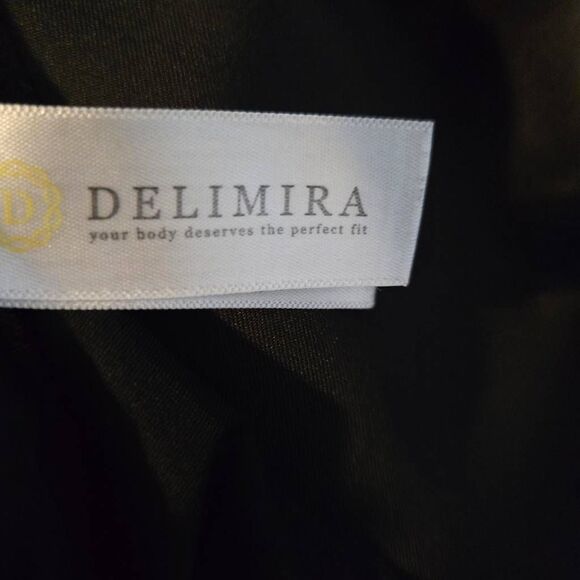 Delimira Bra Size 44FPlunge Posture Bra Front Close Black - Picture 5 of 6